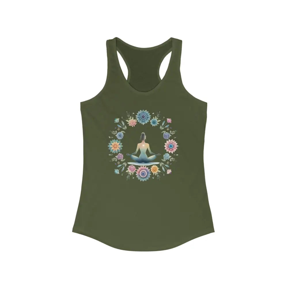 Seasons Women’s Ideal Racerback Tank - XS / Solid Military Green - Tank Top