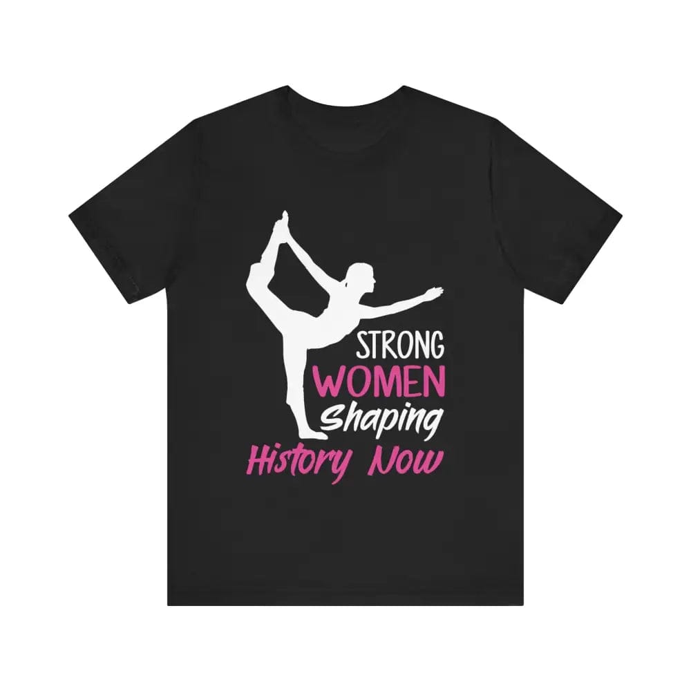 Strong Women Unisex Jersey Short Sleeve Yoga Tee - Black / S - T-Shirt