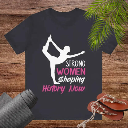 Strong Women Unisex Jersey Short Sleeve Yoga Tee - T-Shirt