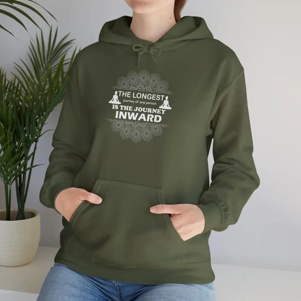 The Longest Journey Heavy Blend™ Hooded Sweatshirt - Military Green / S - Hoodie