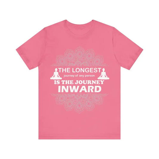 The Longest Journey unisex jersey short sleeve tee - Charity Pink / S - T-Shirt