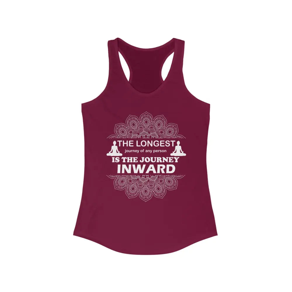 The Longest Journey Women’s Ideal Racerback Tank - Solid Cardinal Red / XS - Tank Top