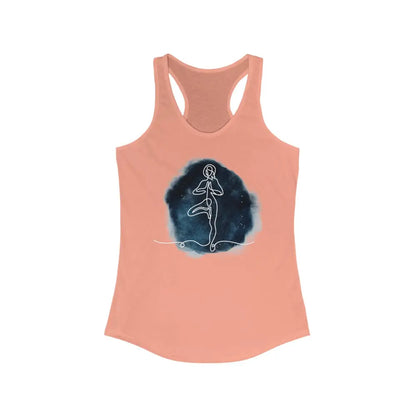 Tree pose Women’s Ideal Racerback Tank - S / Solid Light Orange - Tank Top