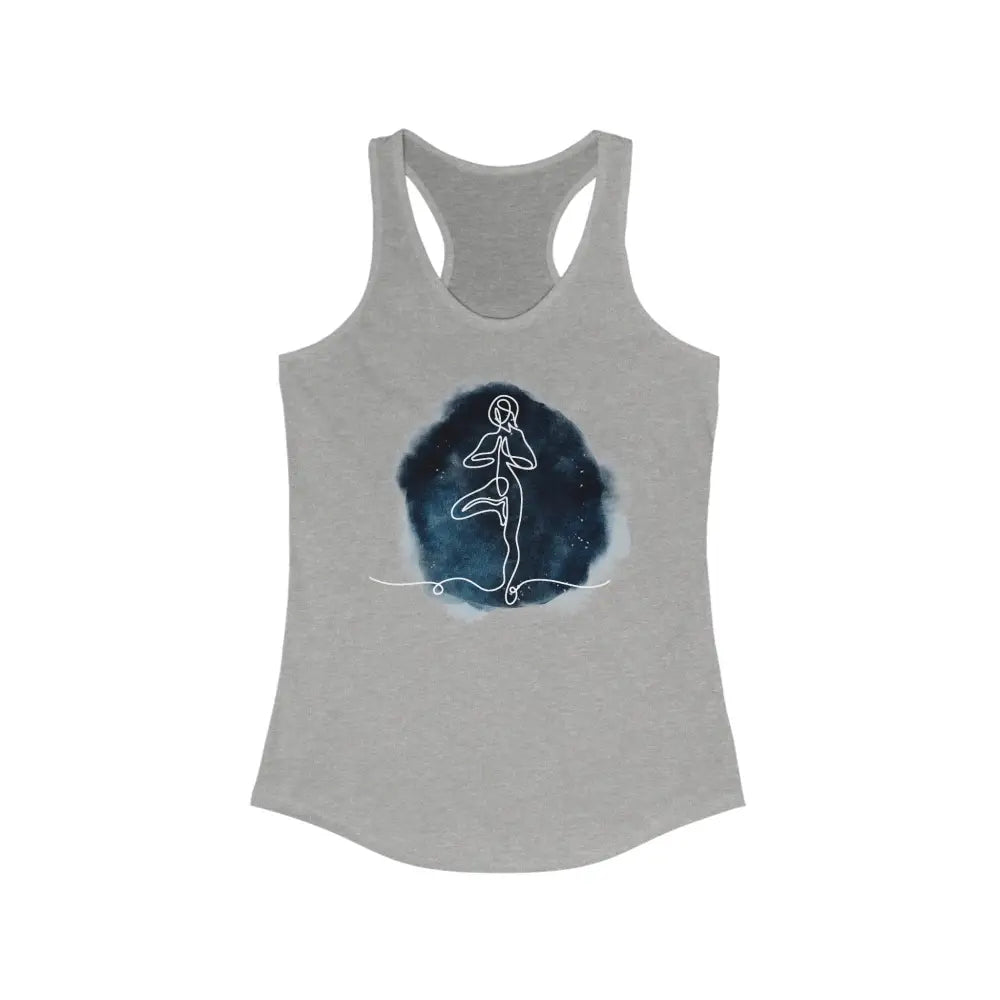 Tree pose Women’s Ideal Racerback Tank - XS / Heather Grey - Tank Top