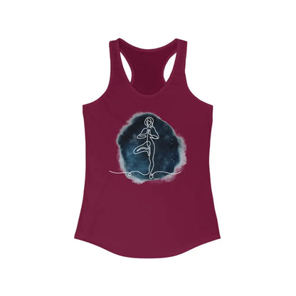 Tree pose Women’s Ideal Racerback Tank - XS / Solid Cardinal Red - Tank Top