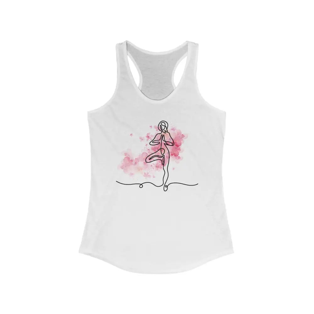 Tree Pose Women’s Ideal Racerback Tank - XS / Solid White - Tank Top