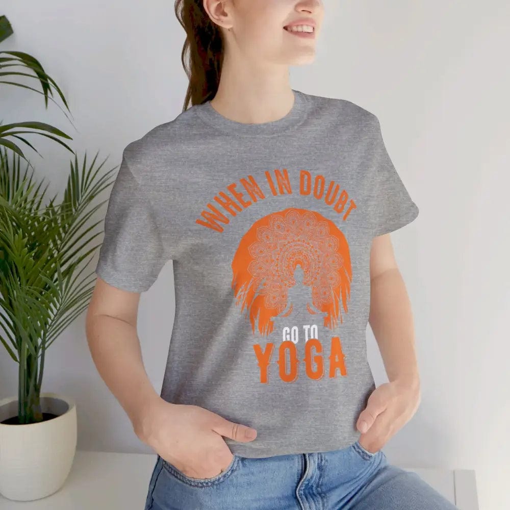 When in Doubt Yoga Unisex Jersey Short Sleeve Yoga Tee - T-Shirt