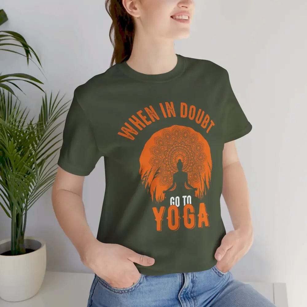 When in Doubt Yoga Unisex Jersey Short Sleeve Yoga Tee - T-Shirt