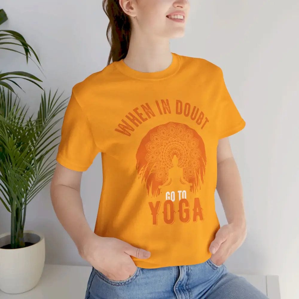 When in Doubt Yoga Unisex Jersey Short Sleeve Yoga Tee - T-Shirt