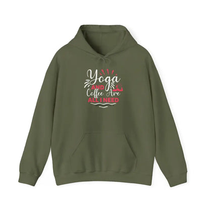 Yoga and Coffee Unisex Heavy Blend™ Hooded Sweatshirt - Hoodie