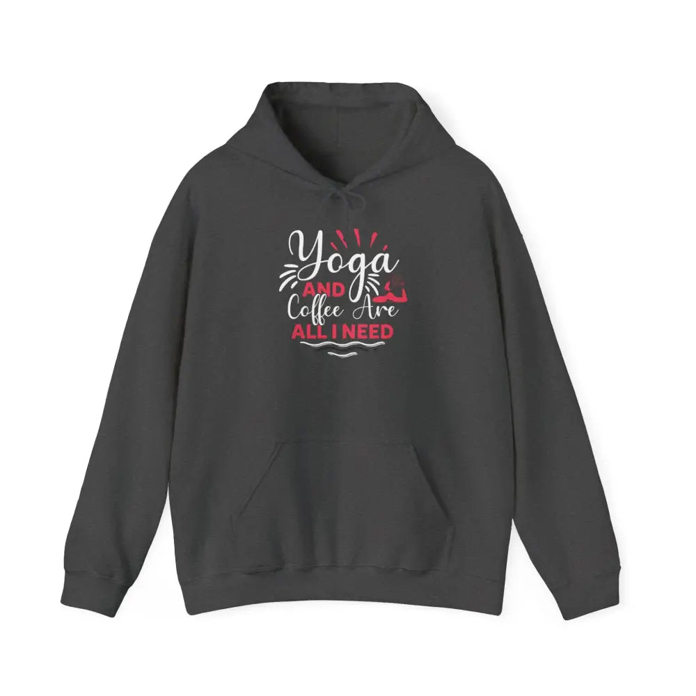 Yoga and Coffee Unisex Heavy Blend™ Hooded Sweatshirt - Hoodie