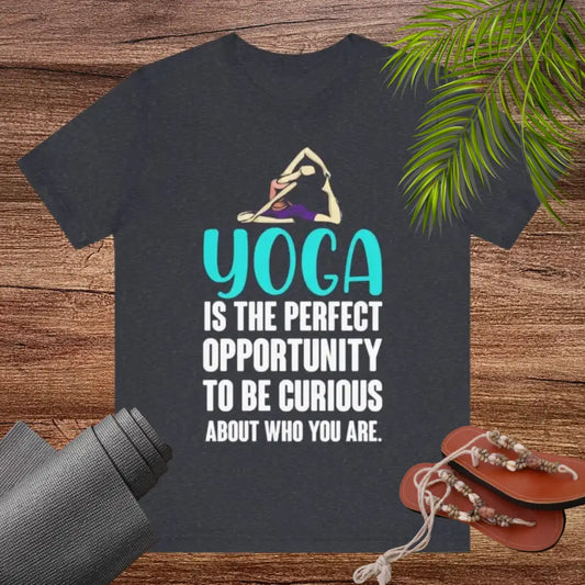 Yoga - Be Curious About Self unisex jersey short sleeve tee - T-Shirt