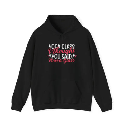 Yoga Class Pour a Glass Unisex Heavy Blend™ Hooded Sweatshirt - Hoodie