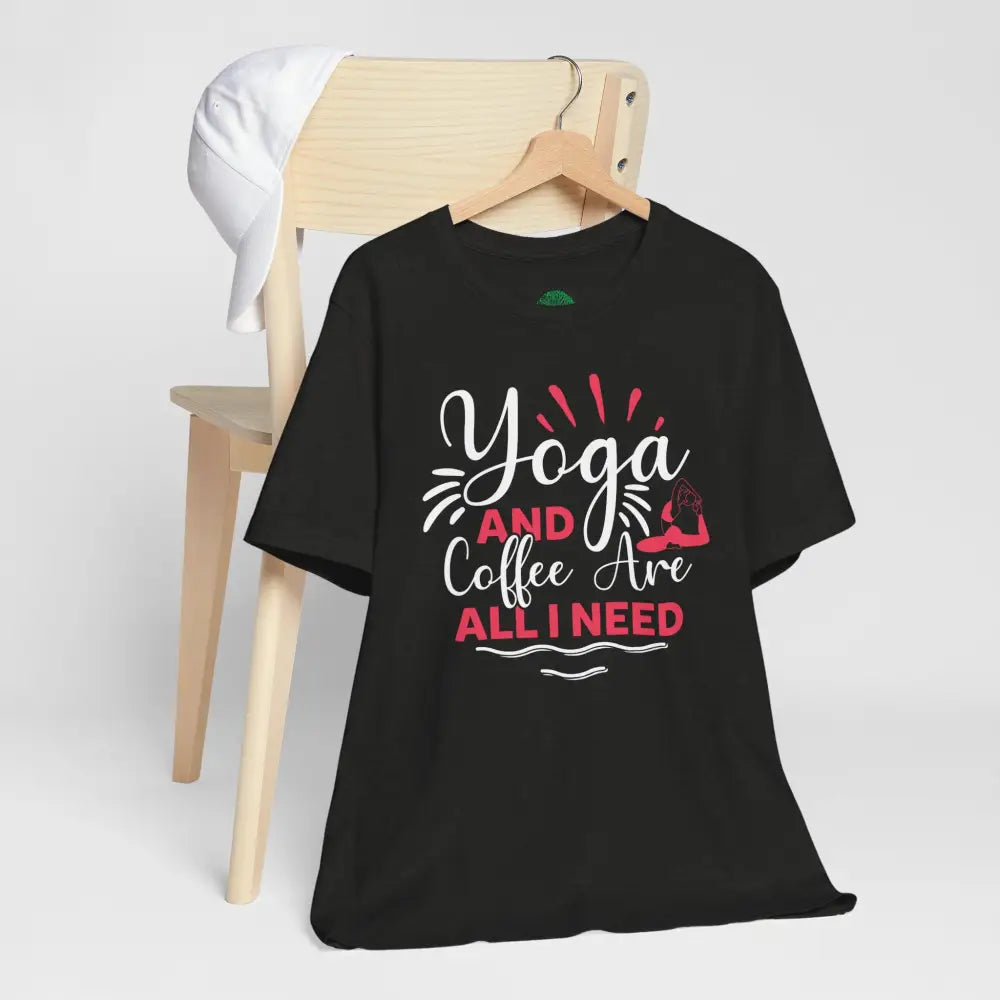 Yoga & Coffee T-Shirt 🪷Comfortable Tee for Yogis and Coffee Lovers - T-Shirt