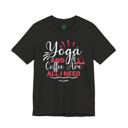 Yoga & Coffee T-Shirt 🪷Comfortable Tee for Yogis and Coffee Lovers - T-Shirt