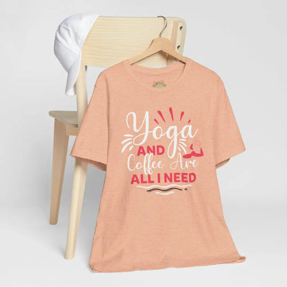 Yoga & Coffee T-Shirt 🪷Comfortable Tee for Yogis and Coffee Lovers - T-Shirt