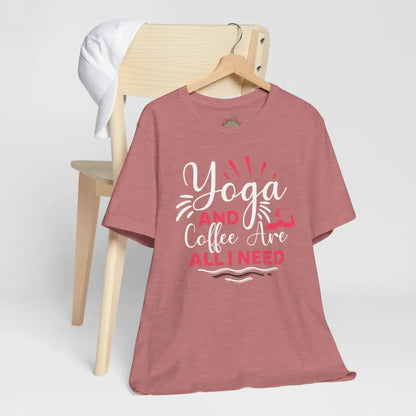 Yoga & Coffee T-Shirt 🪷Comfortable Tee for Yogis and Coffee Lovers - T-Shirt