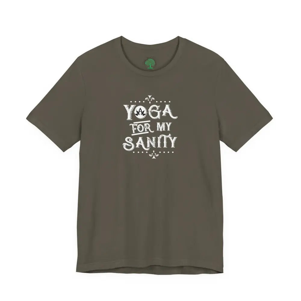 Yoga For My Sanity T‑Shirt - Army / S - T-Shirt