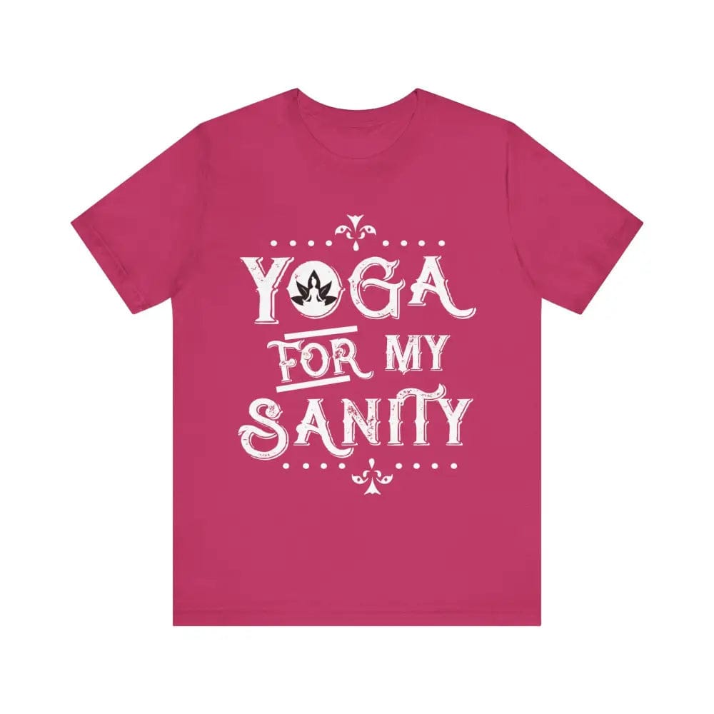 Yoga for My Sanity Unisex Jersey Short Sleeve Yoga Tee - Berry / S - T-Shirt