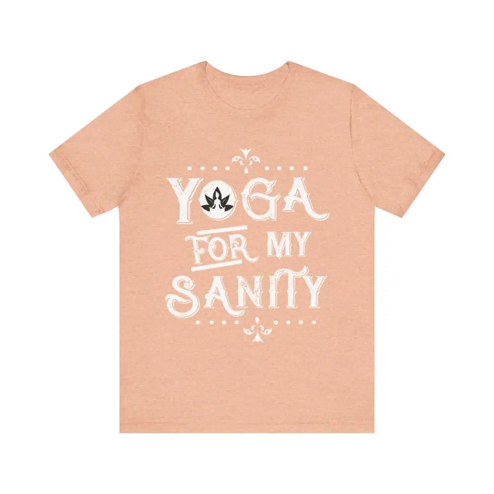 Yoga for My Sanity Unisex Jersey Short Sleeve Yoga Tee - Heather Peach / S - T-Shirt