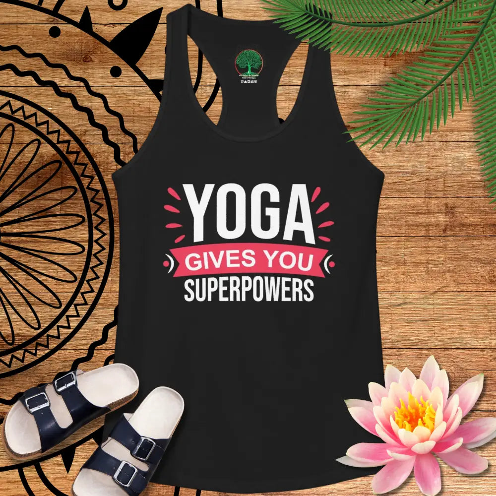 Yoga Gives You Superpowers Racerback Tank - Tank Top
