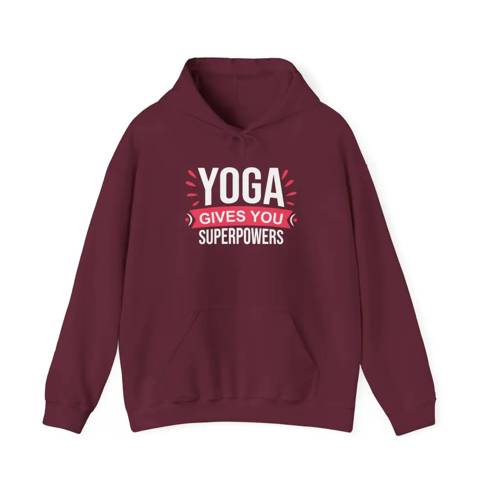 Yoga Gives You Superpowers Unisex Heavy Blend™ Hooded Sweatshirt - Hoodie