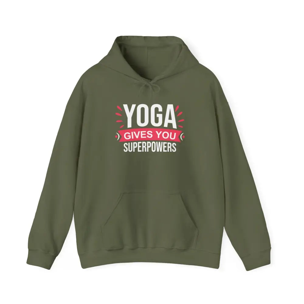 Yoga Gives You Superpowers Unisex Heavy Blend™ Hooded Sweatshirt - Hoodie