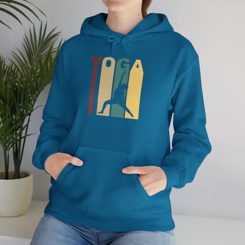 Yoga Heavy Blend™ Hooded Sweatshirt - Antique Sapphire / S - Hoodie