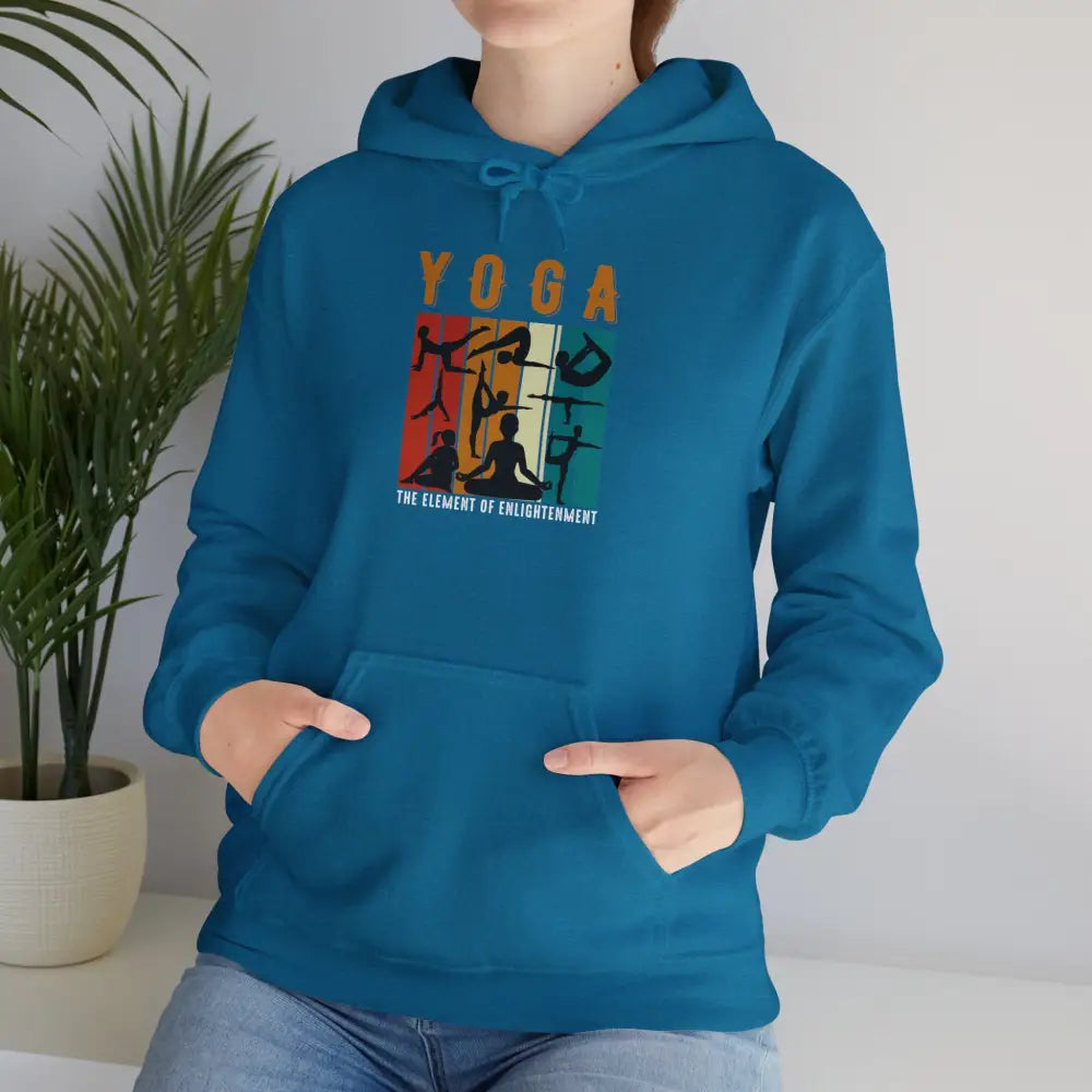 Yoga Heavy Blend™ Hooded Sweatshirt - Antique Sapphire / S - Hoodie