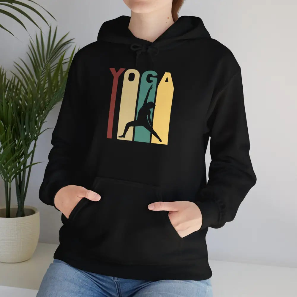 Yoga Heavy Blend™ Hooded Sweatshirt - Black / S - Hoodie