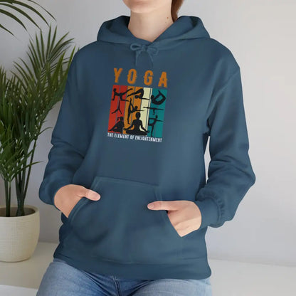 Yoga Heavy Blend™ Hooded Sweatshirt - Indigo Blue / S - Hoodie