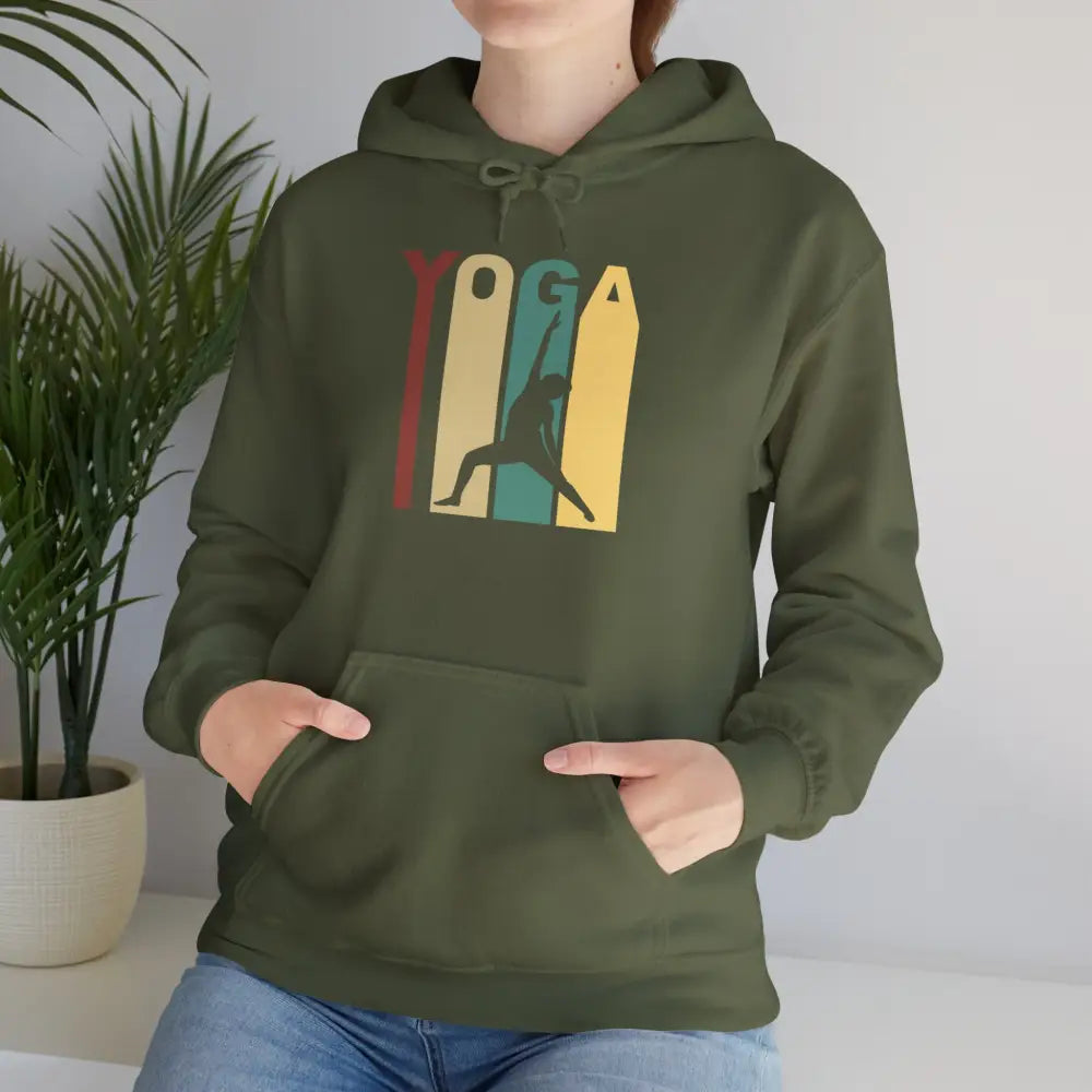 Yoga Heavy Blend™ Hooded Sweatshirt - Military Green / S - Hoodie