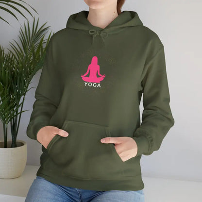 Yoga Heavy Blend™ Hooded Sweatshirt - Military Green / S - Hoodie