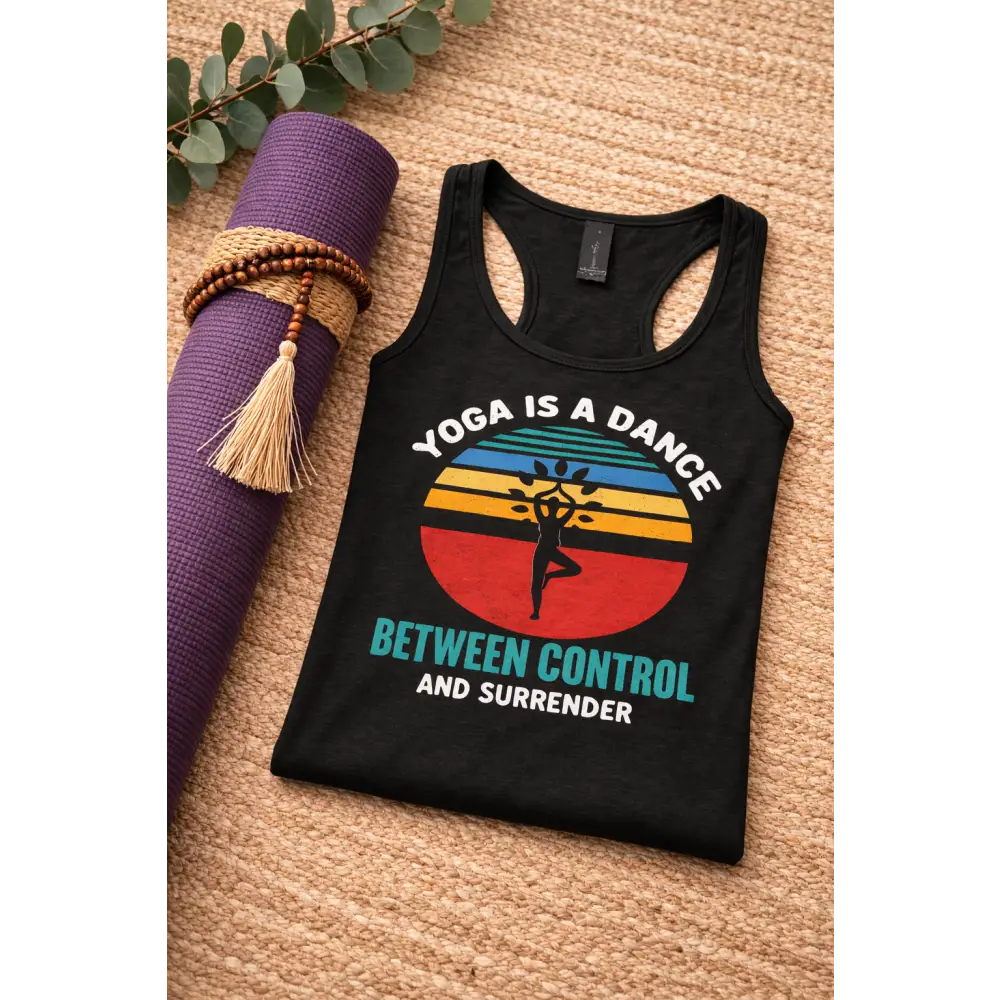 Yoga Is a Dance Racerback Tank, Inspirational Women’s Yoga Tank Top - Tank Top