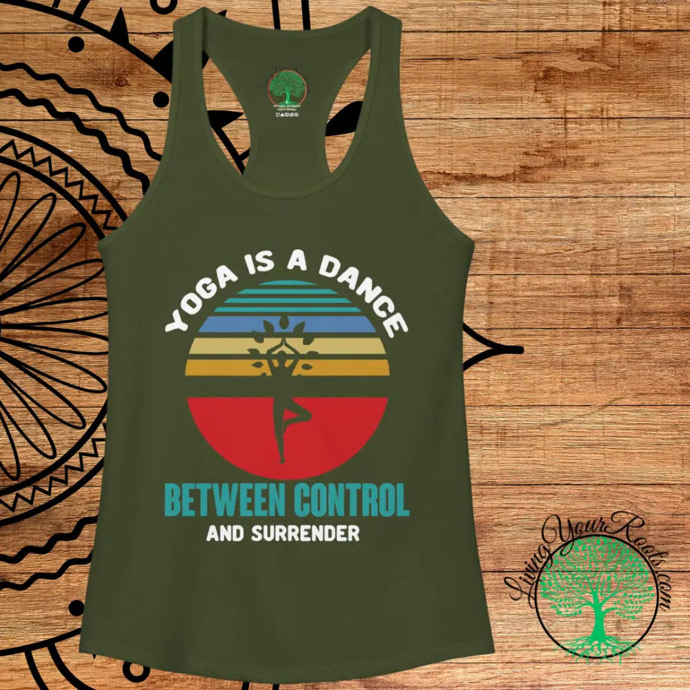 Yoga Is a Dance Racerback Tank, Inspirational Women’s Yoga Tank Top - Tank Top