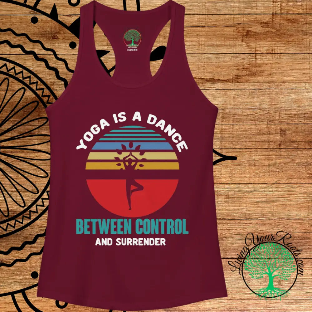 Yoga Is a Dance Racerback Tank, Inspirational Women’s Yoga Tank Top - Tank Top