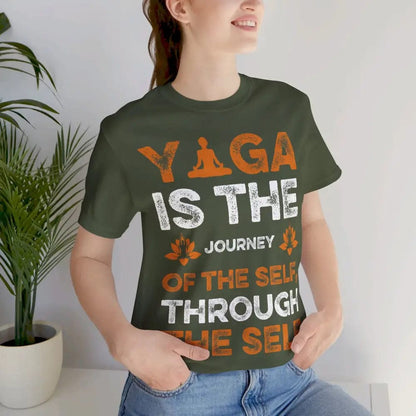 Yoga is a Journey unisex jersey short sleeve tee - T-Shirt