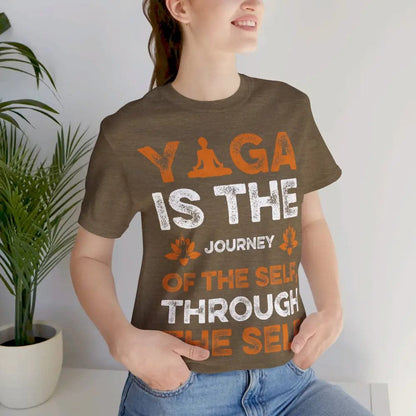 Yoga is a Journey unisex jersey short sleeve tee - T-Shirt