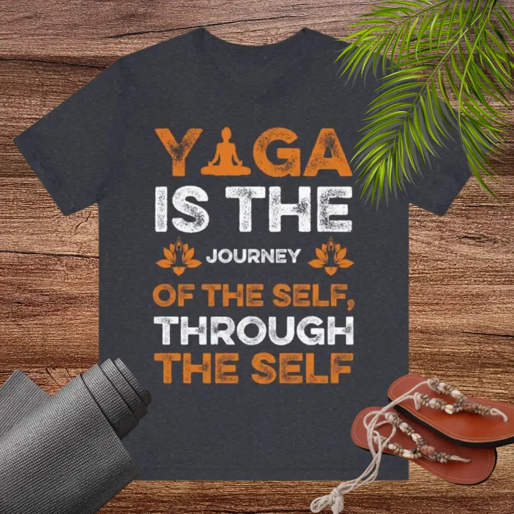 Yoga is a Journey unisex jersey short sleeve tee - T-Shirt