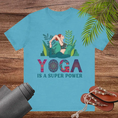 Yoga is a Super Power Unisex Jersey Short Sleeve Yoga Tee - T-Shirt