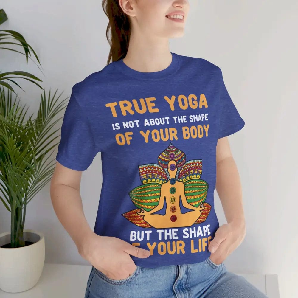 Yoga is about the shape of your life Unisex Jersey Short Sleeve Yoga Tee - T-Shirt