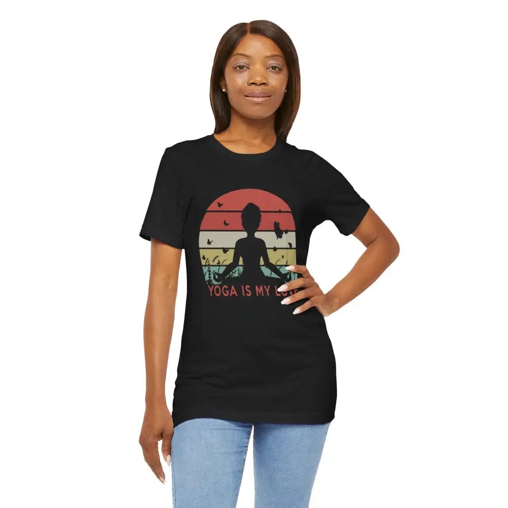 Yoga Is My Love Vintage Tee Unisex Jersey Short Sleeve Yoga Tee - T-Shirt
