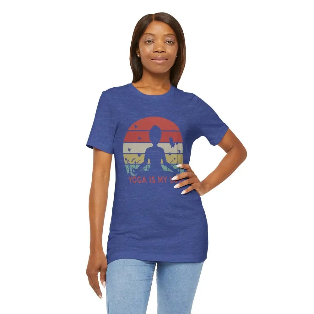 Yoga Is My Love Vintage Tee Unisex Jersey Short Sleeve Yoga Tee - T-Shirt