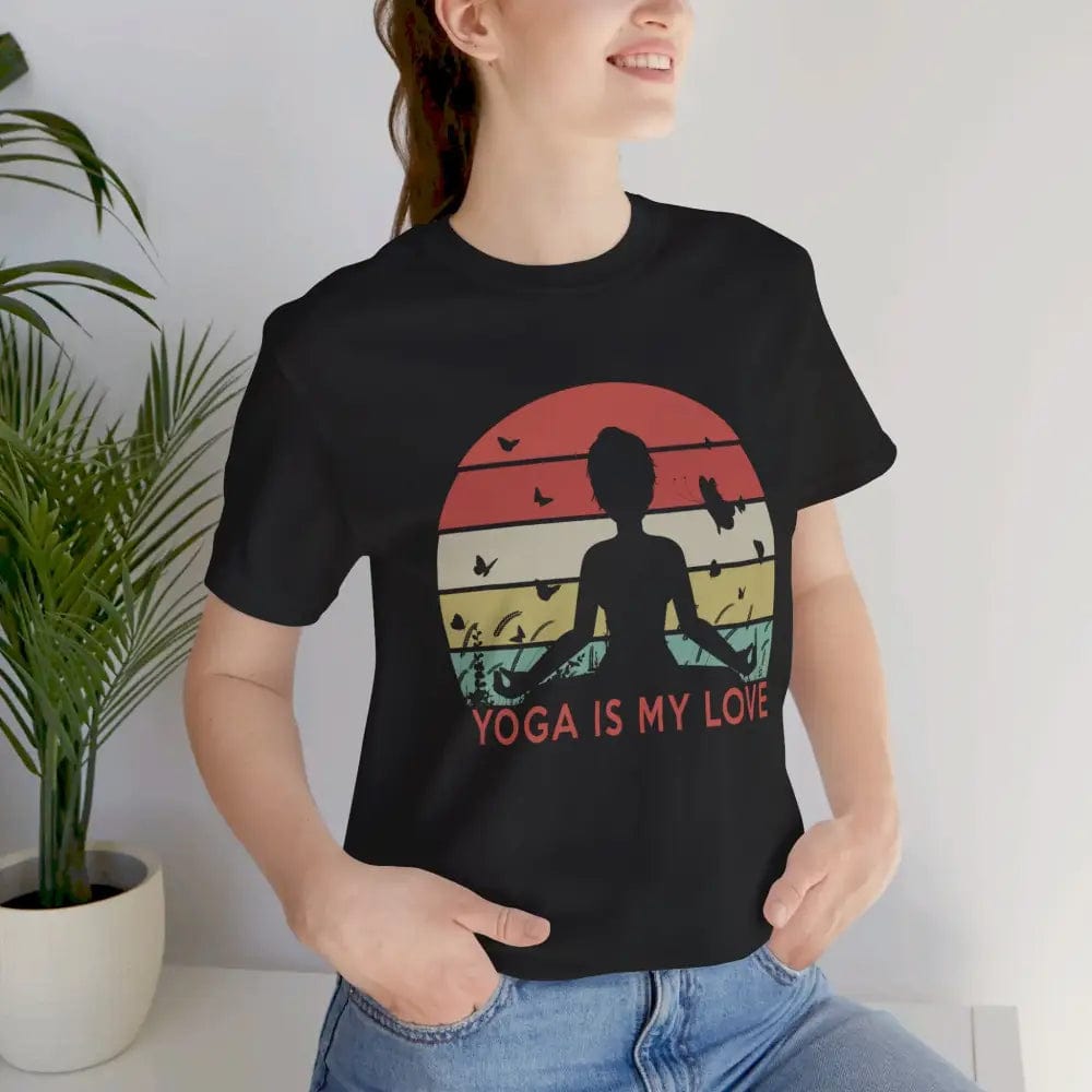 Yoga Is My Love Vintage Tee Unisex Jersey Short Sleeve Yoga Tee - T-Shirt