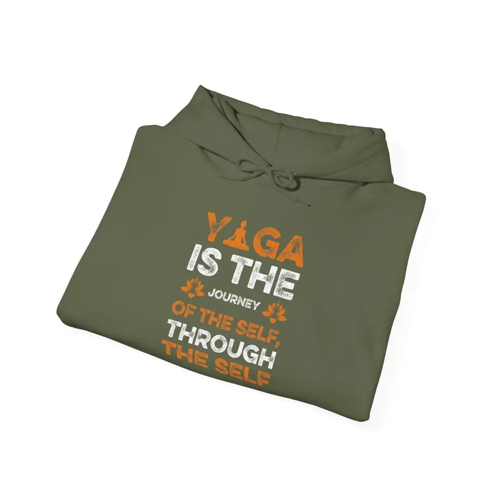 Yoga Is The Journey Hoodie – Spiritual Self-Discovery Sweatshirt - Hoodie