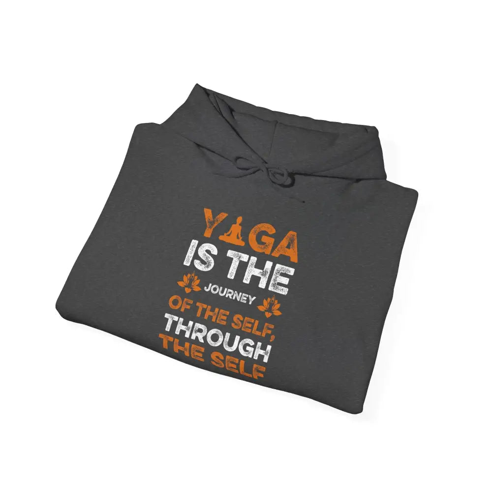 Yoga Is The Journey Hoodie – Spiritual Self-Discovery Sweatshirt - Hoodie
