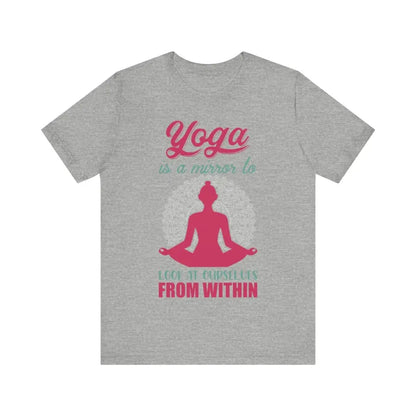 Yoga is... Unisex Jersey Short Sleeve Yoga Tee - Athletic Heather / S - T-Shirt