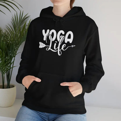 Yoga Life Unisex Heavy Blend™ Hooded Sweatshirt - Black / S - Hoodie