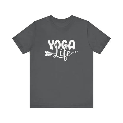 Yoga Life Unisex Jersey Short Sleeve Tee - Asphalt / S - T-Shirt