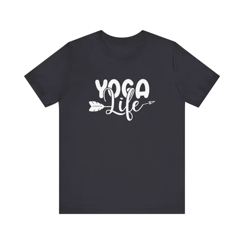 Yoga Life Unisex Jersey Short Sleeve Tee - Dark Grey / S - T-Shirt